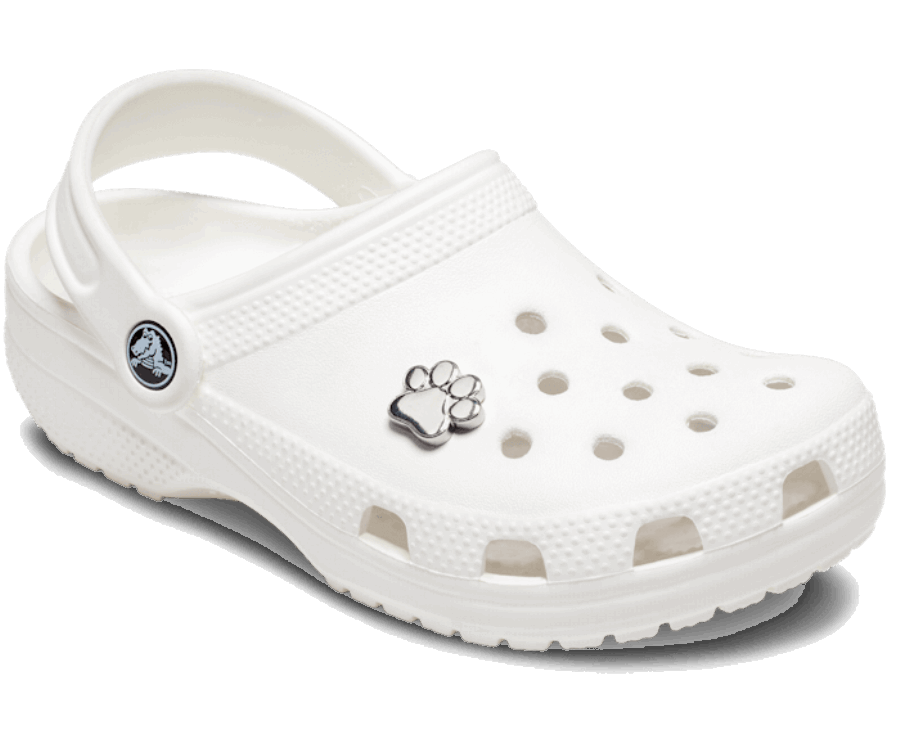Empreinte De Patte Argentée Crocs