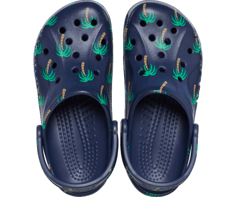 Crocs Baya Sabot Imprimé Saisonnier Bleu Marine