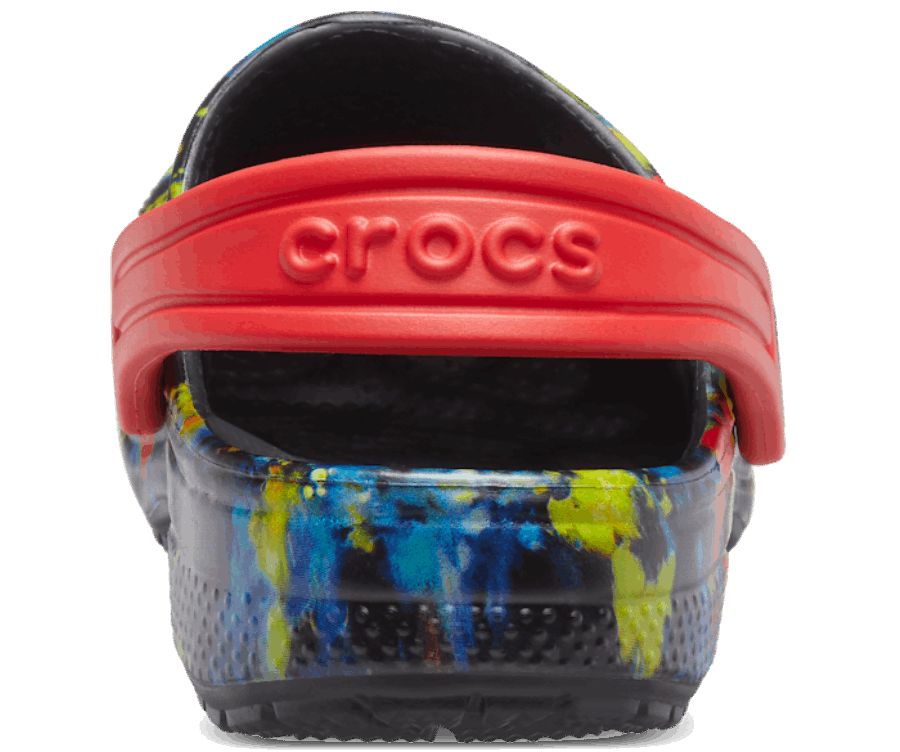Crocs Bambin Classique Tie-dye Graphique Sabot Turq Tonic-multi