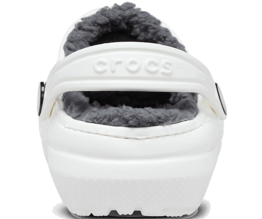Crocs Bambin Classique Doublé Sabots Blanc-gris