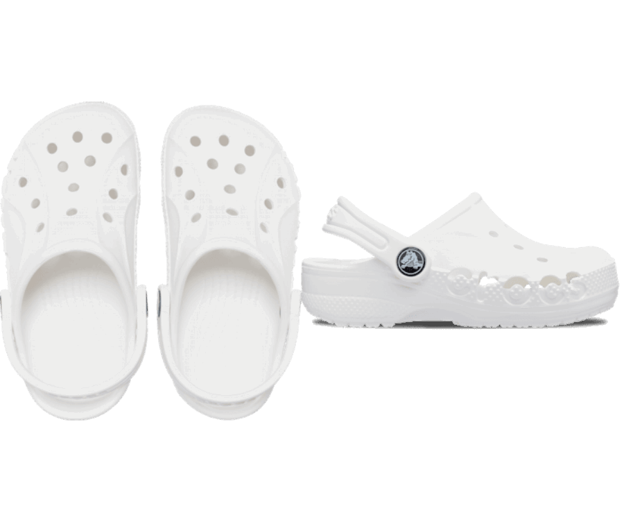 Sabots Crocs Baya Pour Enfant Blanc