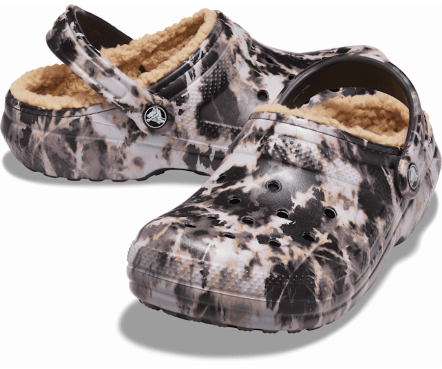 Sabot Crocs Classic Doublé Bleach Dye Noir