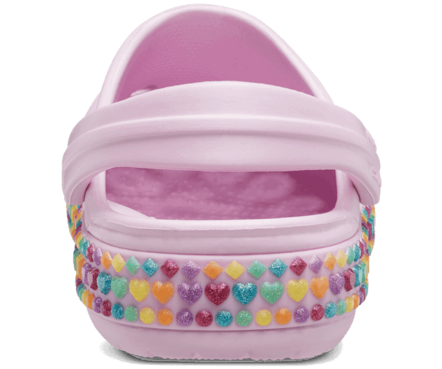 Crocs Crocband Gem Band Sabot Ballerine Rose Pour Tout-petits