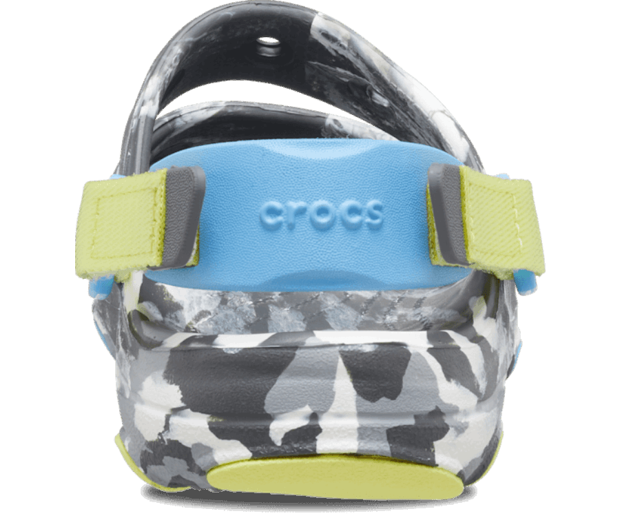 Sandale Crocs Classique Tout-terrain Marbrée Pour Enfant Gris Ardoise