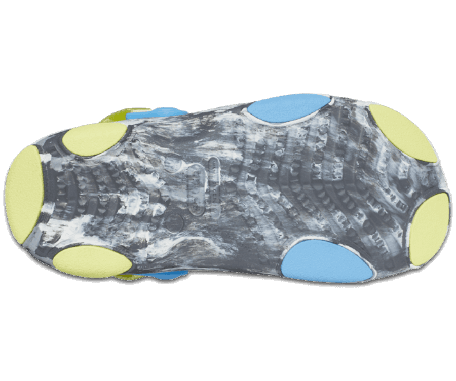 Sandale Crocs Classique Tout-terrain Marbrée Pour Enfant Gris Ardoise